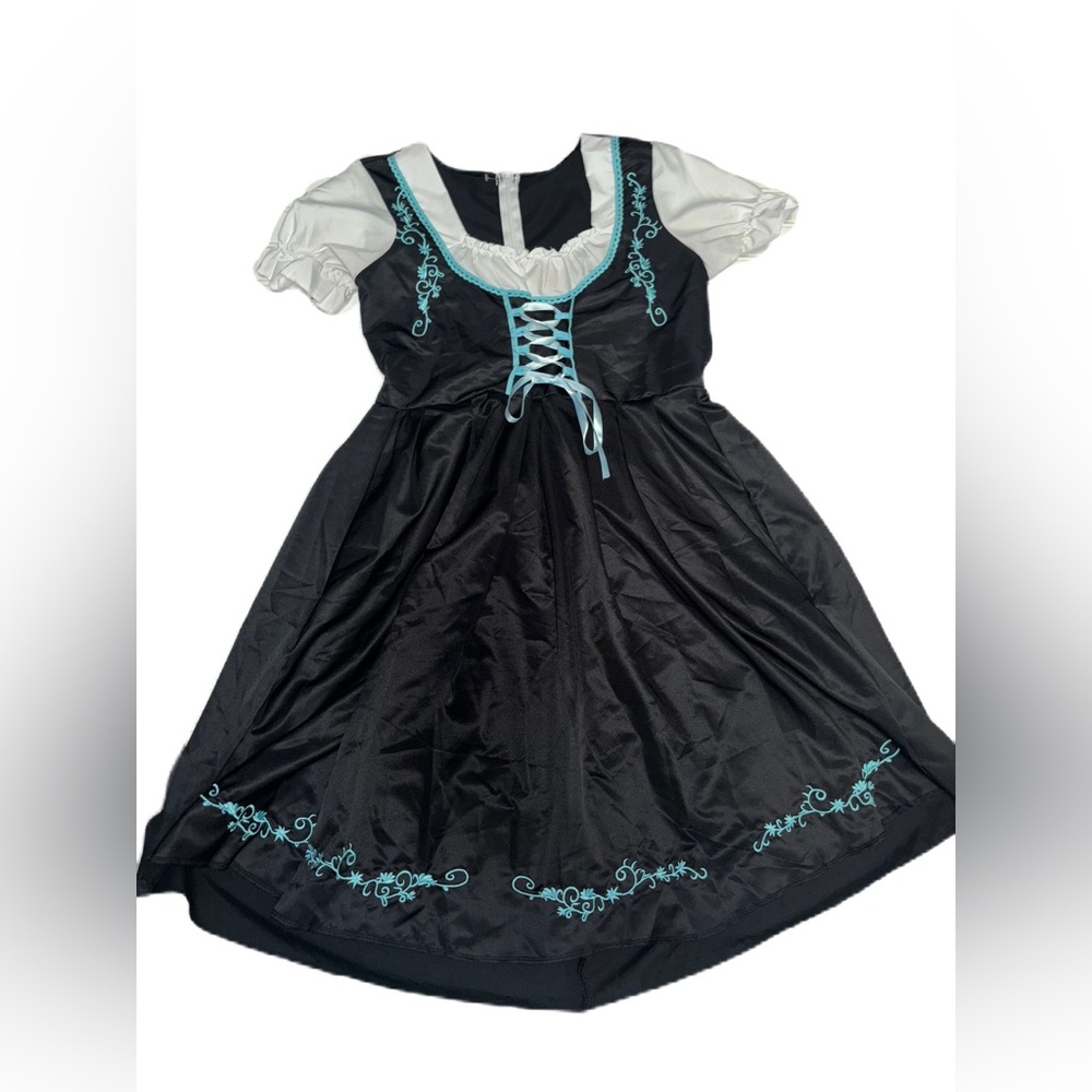 Oktoberfest Dirndl Dress Beer Maiden Bavarian German Costume Cosplay Juniors XL